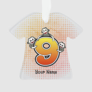 Ornamento Monkey Número 9