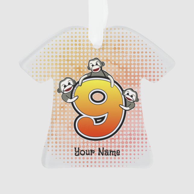 Ornamento Monkey Número 9 (Frente)