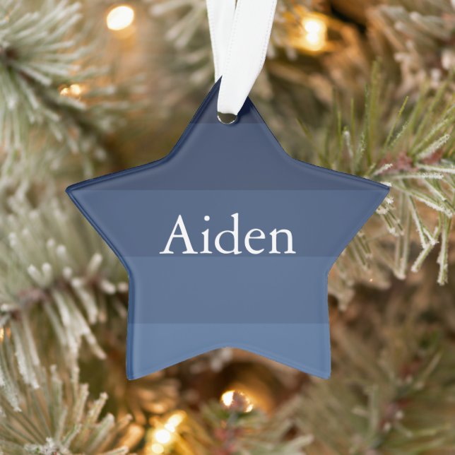 Ornamento Monocromático Azul (Árvore)