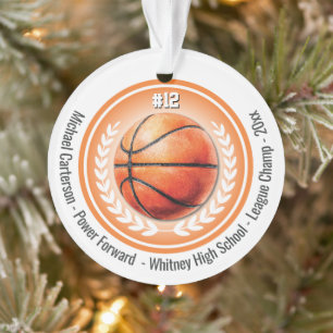 Ornamento Monográfico de Campeão de Basquete