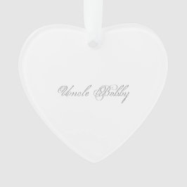 Ornamento Monograma 3d de Letra Mínima