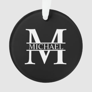 Ornamento Monograma e Nome Personalizados