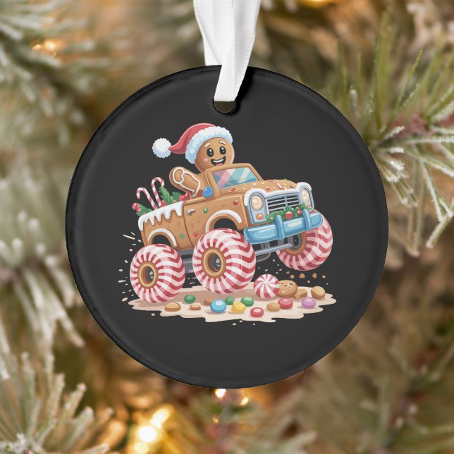 Ornamento Monster Truck Gingercake Man Christmas (Árvore)