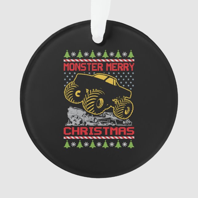 Ornamento Monster Truck Natal (Frente)