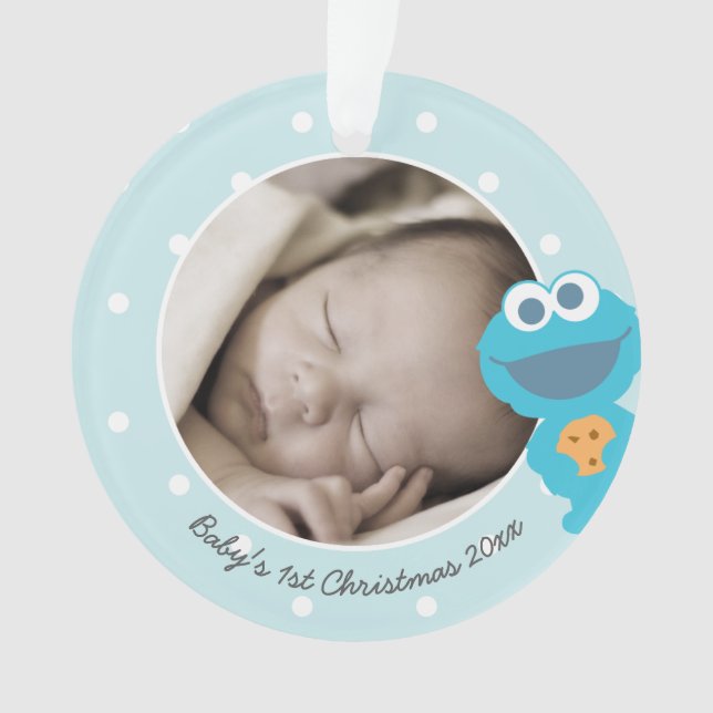 Ornamento Monstro de cookies | Primeiro Natal - Adicionar Se (Frente)