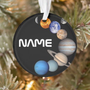 Ornamento Montagem do Sistema Solar Fotos JPL - Personalizar