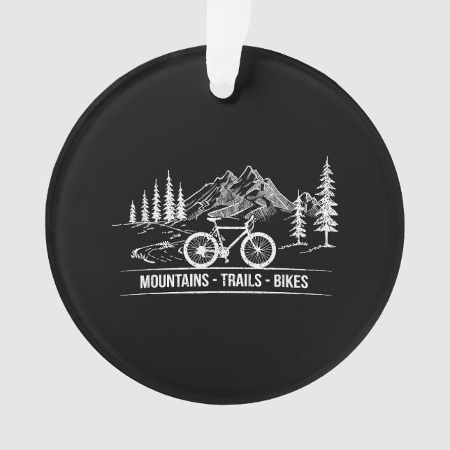 Ornamento Montanha - Bicicleta de bicicleta de bicicleta (Frente)