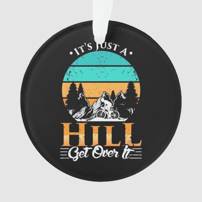 Ornamento Montanha Biker supera Hill (Frente)