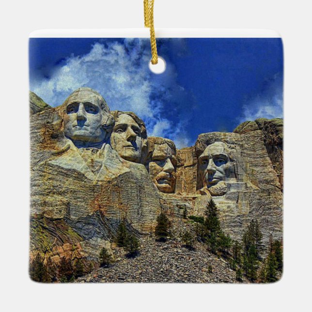 Ornamento Monte Rushmore South Dakota (Frente)