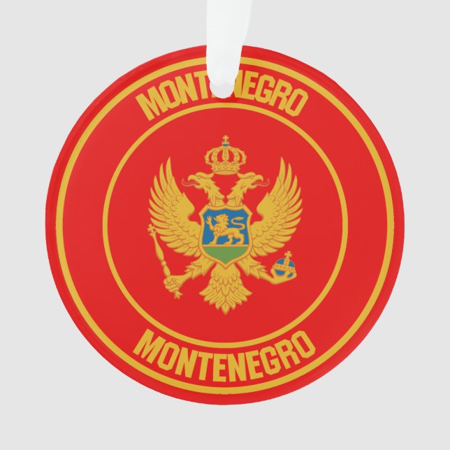 Ornamento Montenegro Round Emblem (Frente)
