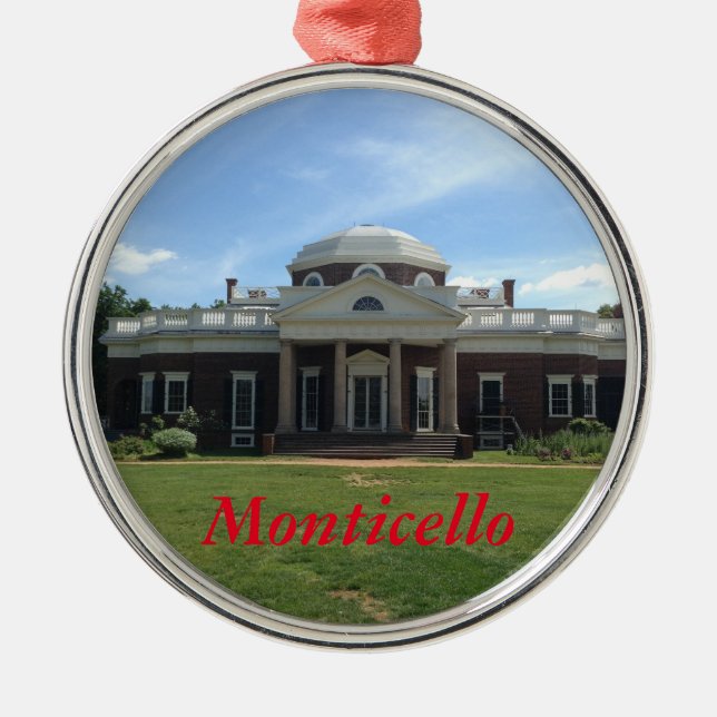 Ornamento Monticello de Jefferson (Frente)