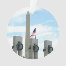 Ornamento Monumento a Washington e Memorial da II Guerra Mun