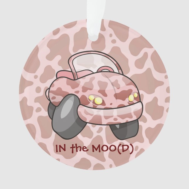 Ornamento Moo Car Ornament (Frente)