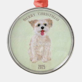 Ornamento Morkie Premium Round