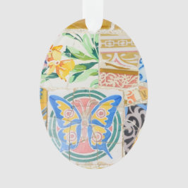 Ornamento Mosaicos de Guell do parque