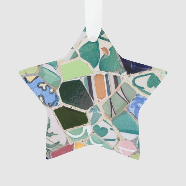 Ornamento Mosaicos de Guell do parque (Frente)