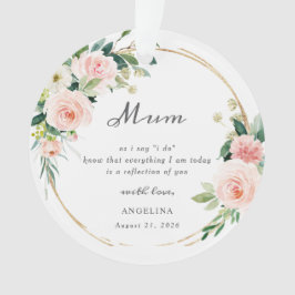 Ornamento Mother Of The Bride Keepsake Ornament