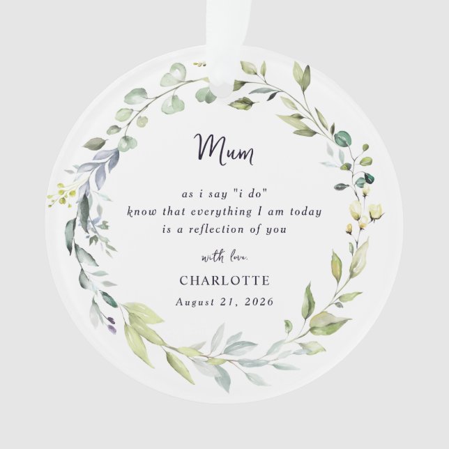 Ornamento Mother Of The Bride Keepsake Ornament (Frente)