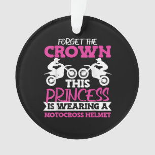 Ornamento Motocross Dirt Bike Girl