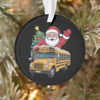 Ornamento Motorista de Ônibus Escolar da Árvore de Natal do