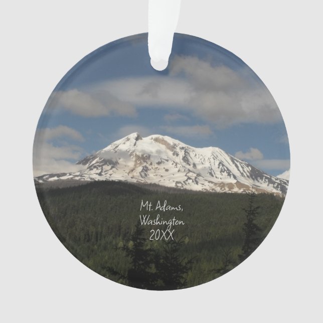Ornamento Mt. Adams, Washington Scenic Photo Ornament (Frente)