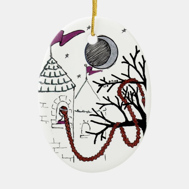 Ornamento muito mau do dia do cabelo de Rapunzel (Frente)