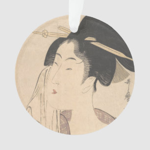 Ornamento Mulher que relaxa após seu banho