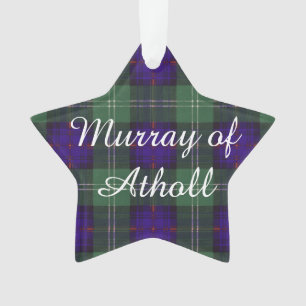 Ornamento Murray do tartan escocês do kilt da xadrez do cl