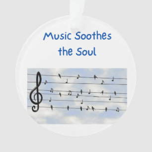 Ornamento Música Soita a Alma em um