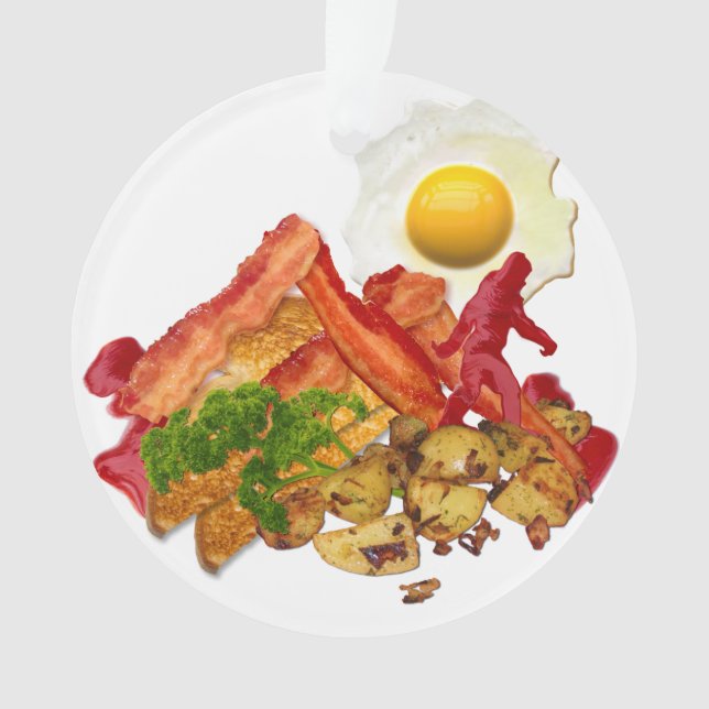 Ornamento My Ketchup Gone Squatchin for Bacon Decor (Frente)