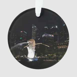 Ornamento nº 1 do Skyline Merlion & Cingapura
