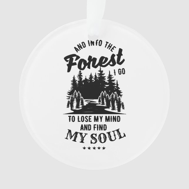 Ornamento Na Floresta Eu Vou (Frente)
