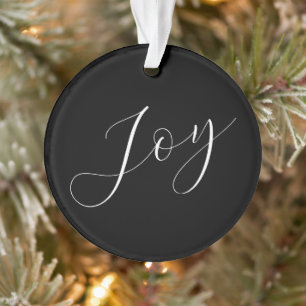 Ornamento Na moda e Natal Elegante "JOY"
