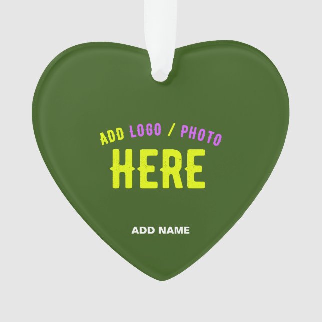 ORNAMENTO NA MODA MODERNA FLORESTA PERSONALIZADA VERDE MARCA (Frente)