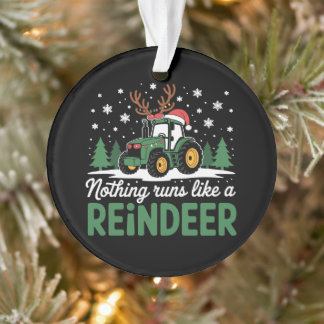 Ornamento Nada Corre Como Um Trator De Natal De Rena