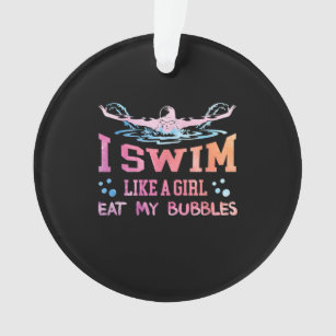 Ornamento Nadar Amante - Eu Natação Como Uma Garota