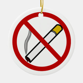 Ornamento não fumadores do botão de porta