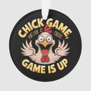 Ornamento Não olhe para o frango o jogo engraçado