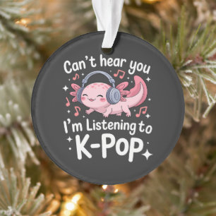 Ornamento Não Posso Ouvir Você Estou Ouvindo K-Pop