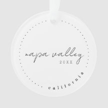 Napa Valley California Viagem USA Simple Ornament