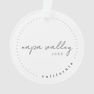 Ornamento Napa Valley California Viagem USA Simple Ornament