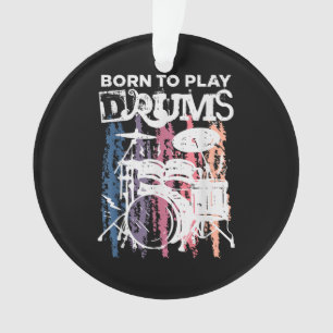 Ornamento Nascer Para Tocar Drumm Drumming Rock Music Banda 