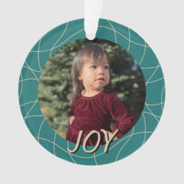 Ornamento Natais vintages Elegantes Nome de Fotografia Perso