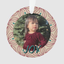 Ornamento Natais vintages Elegantes Nome de Fotografia Perso