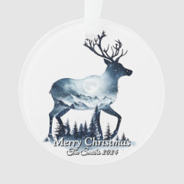 Ornamento Natal da família Vintage Moderna e Simples