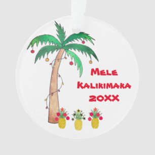 Ornamento Natal da Ilha das Árvores Mele Kalikimaka
