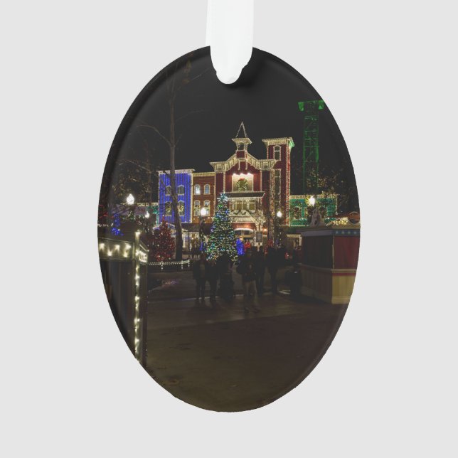 Ornamento Natal de Aterrissagem com Bombeiros (Verso)