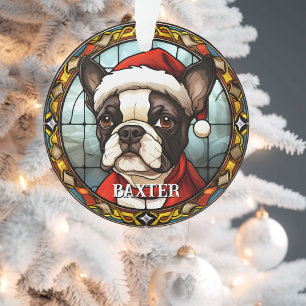 Ornamento Natal de Buldogue Francês Personalizado