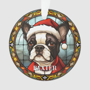 Ornamento Natal de Buldogue Francês Personalizado