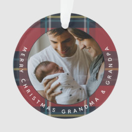 Ornamento Natal de Feriado de Xadrez Personalizado de 2 Foto